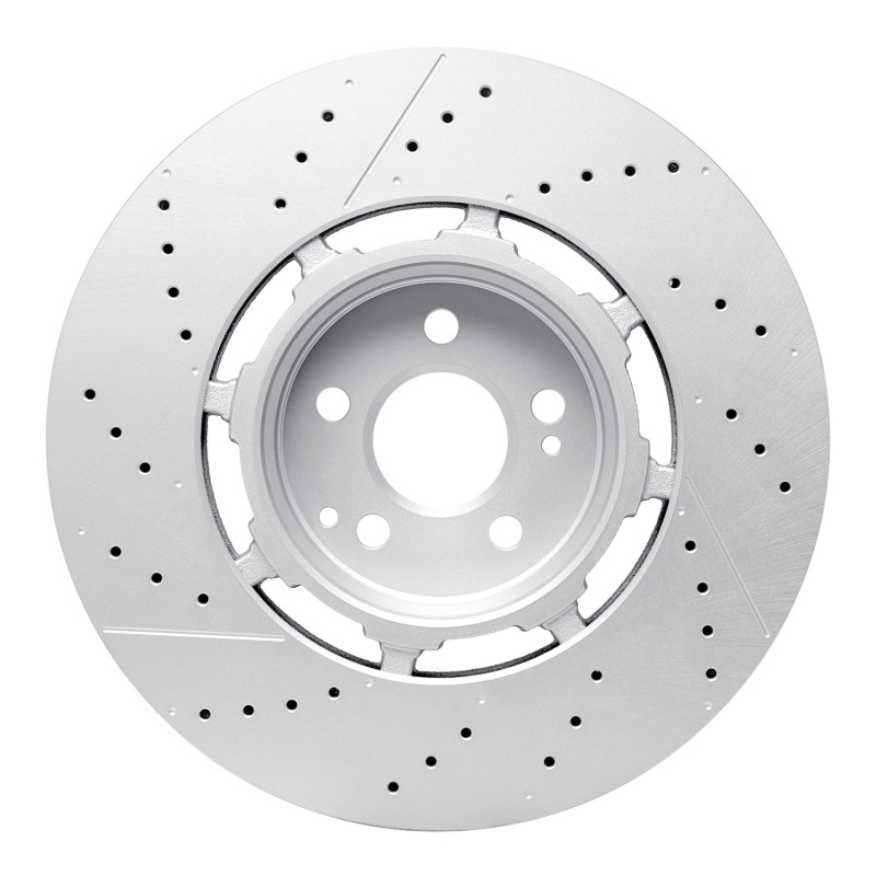 Mercedes-Benz Gls63 AMG Brake Rotor (1) - Rear - R1 Concepts - Geo-Carbon Rotor - Drill & Slot - `21-`25